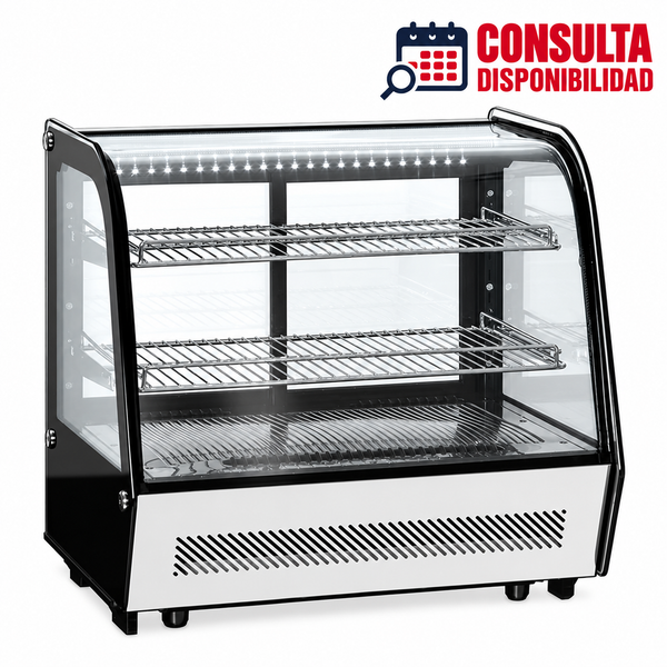 VITRINA REFRIGERADA CRISTAL CURVO MODELO RTW-120L4 MARCA MIGSA