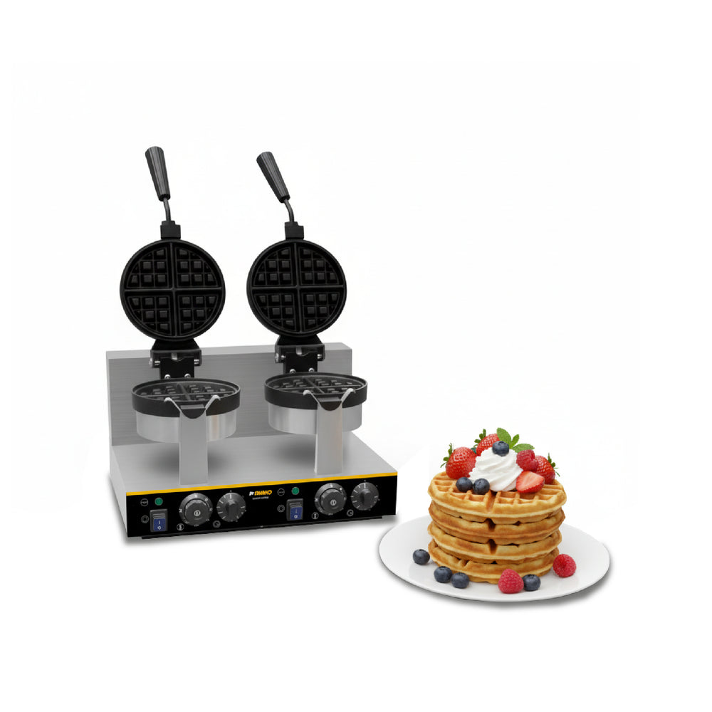 WAFFLERA BELGA BIRATORIA DOBLE MODELO WABE-2400 MARCA RHINO