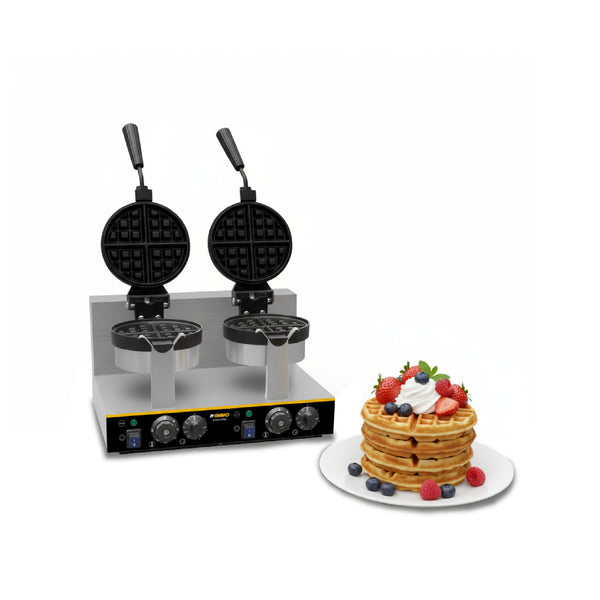 WAFFLERA BELGA BIRATORIA DOBLE MODELO WABE-2400 MARCA RHINO