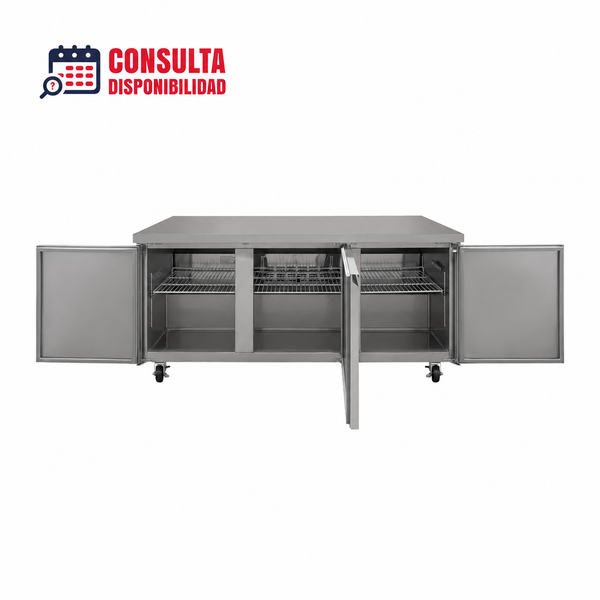 REFRIGERADOR BAJO BARRA 3 PUERTAS MODELO RBB-3P-SS-01 MARCA ICEHAUS