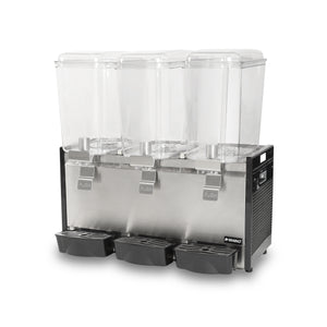 DISPENSADOR DE BEBIDAS FRÍAS 3 TANQUES MODELO DISBEF-3T MARCA RHINO