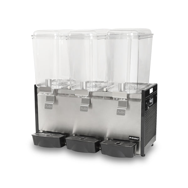 DISPENSADOR DE BEBIDAS FRÍAS 3 TANQUES MODELO DISBEF-3T MARCA RHINO